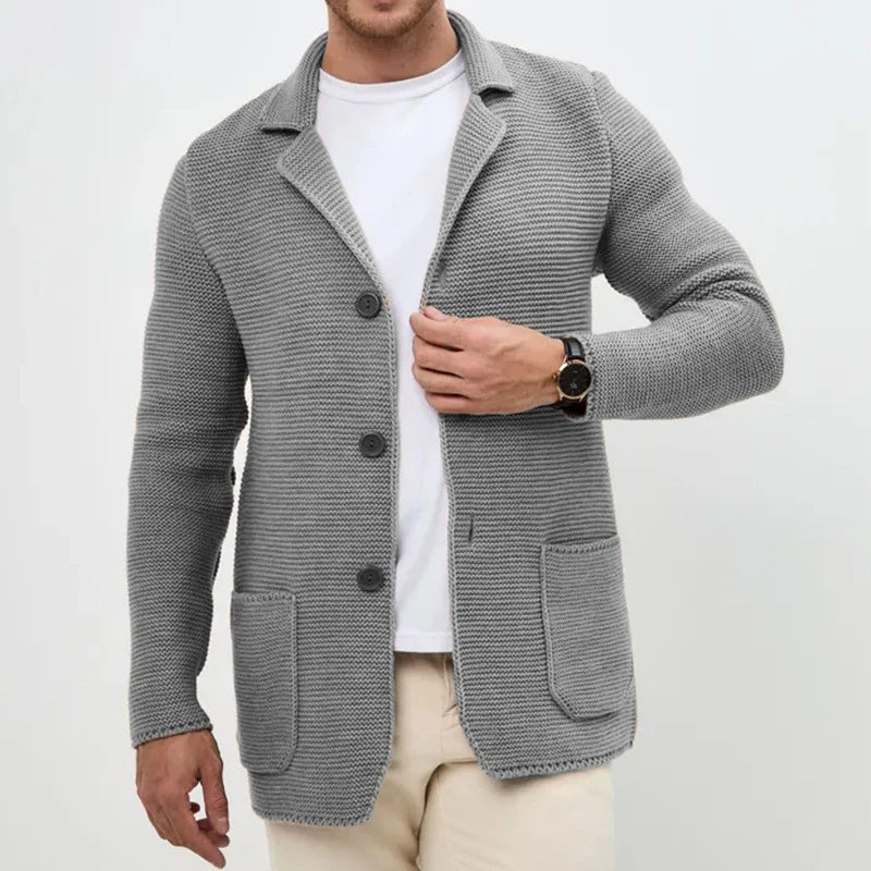 Sergio Wool Cardigan - Button Front | Mokum Alef