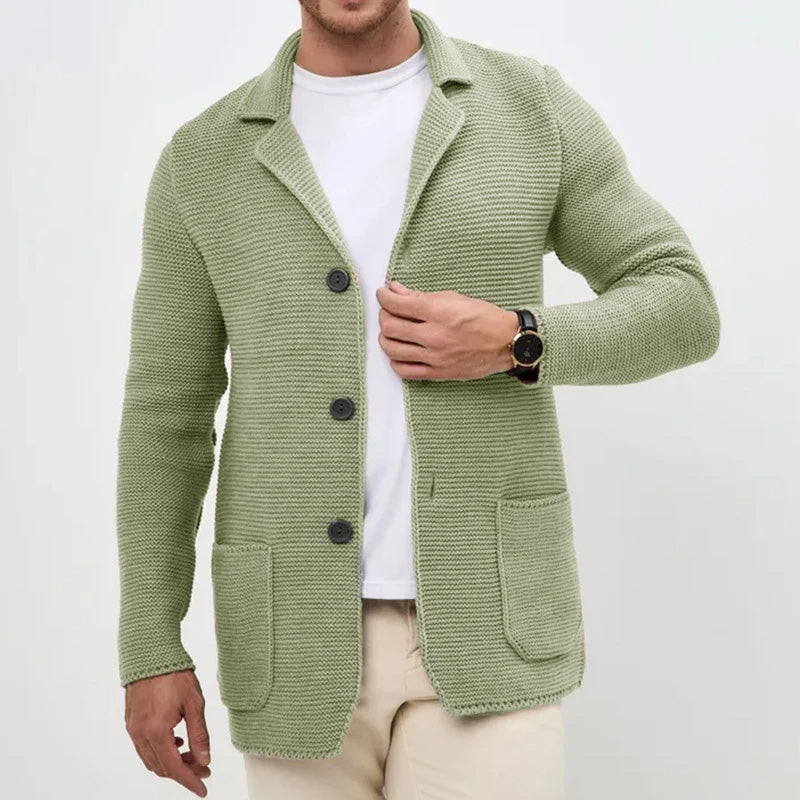 Sergio Wool Cardigan - Button Front | Mokum Alef