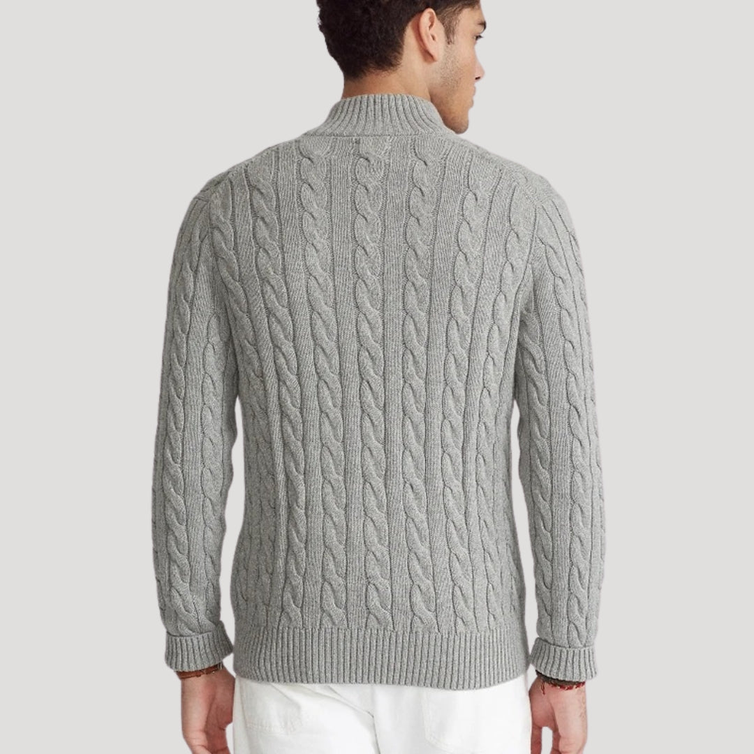 Pullover mit halbem Reißverschluss für Herren – bequemer und moderner Pullover