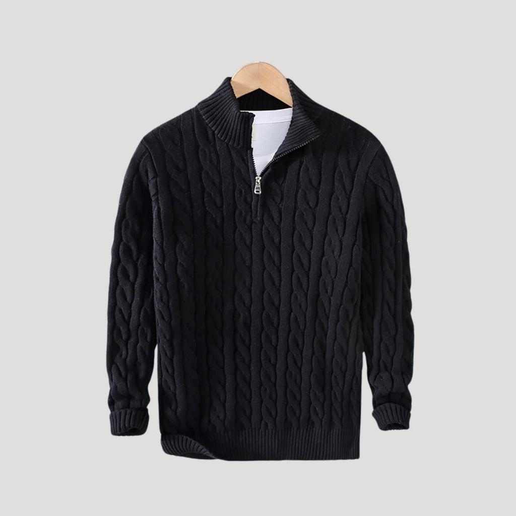 Pullover mit halbem Reißverschluss für Herren – bequemer und moderner Pullover