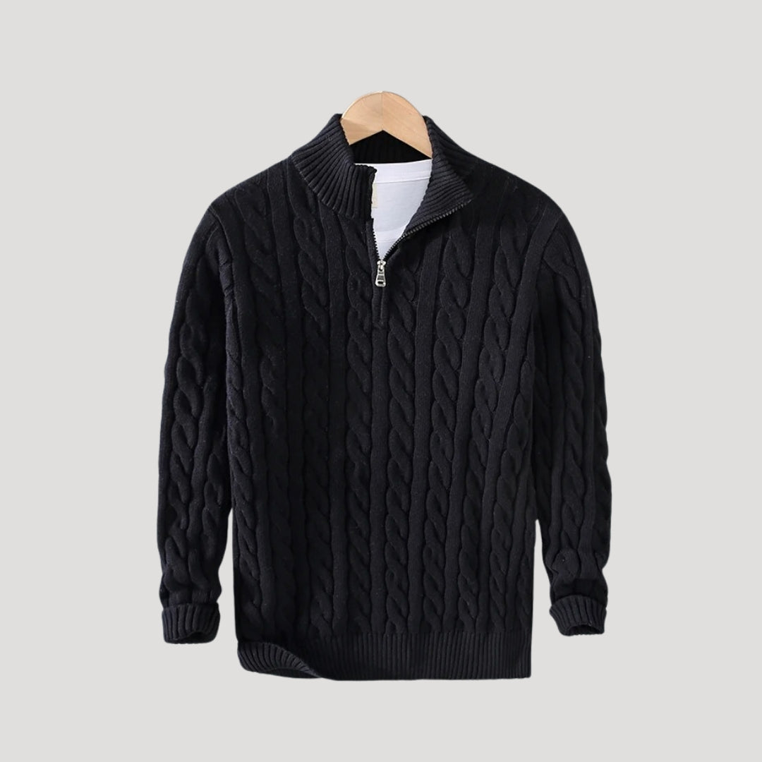 Pullover mit halbem Reißverschluss für Herren – bequemer und moderner Pullover