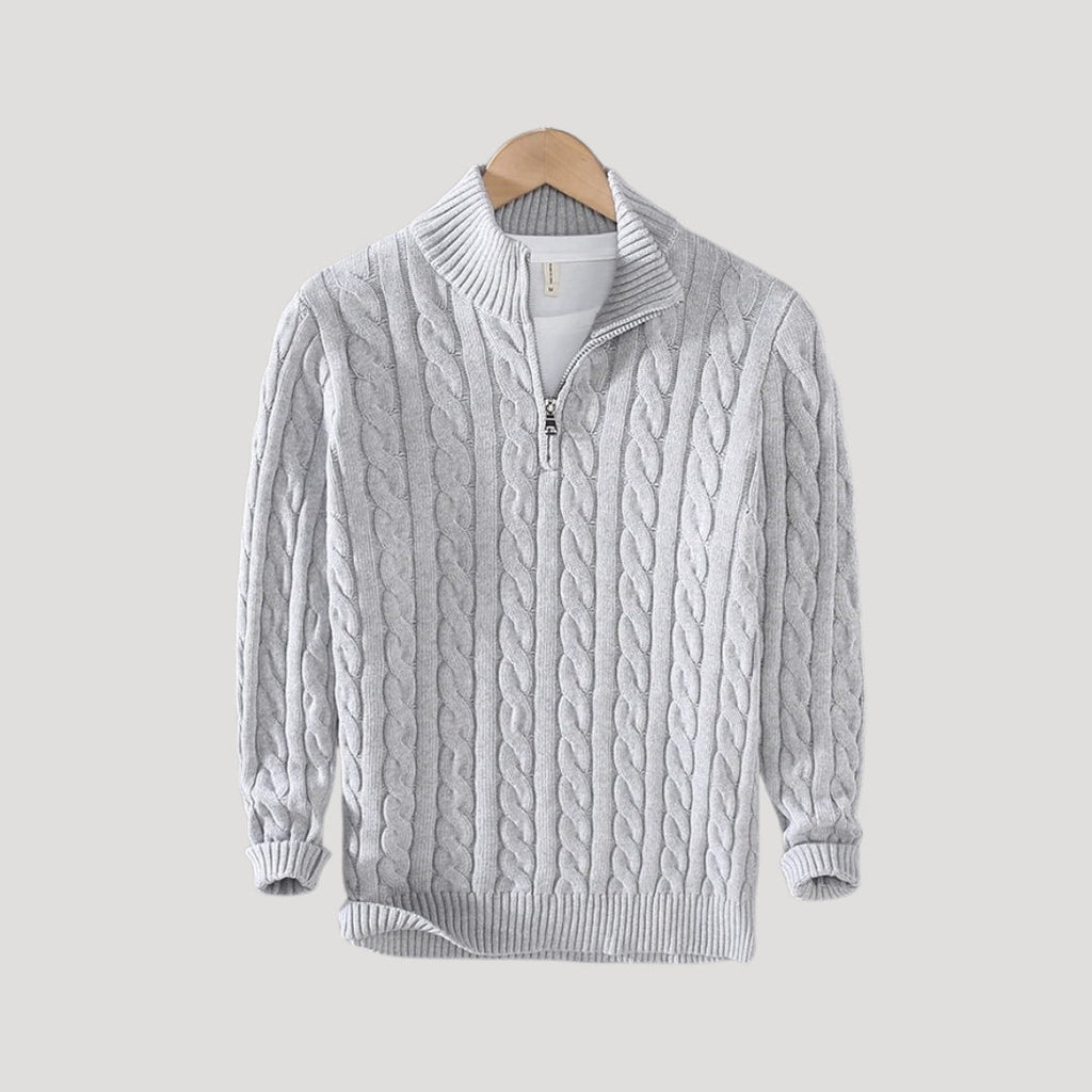 Pullover mit halbem Reißverschluss für Herren – bequemer und moderner Pullover