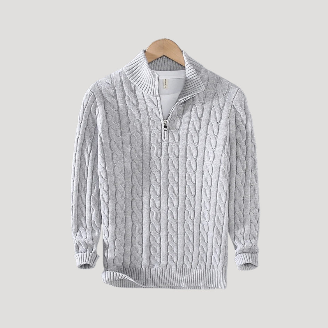 Pullover mit halbem Reißverschluss für Herren – bequemer und moderner Pullover