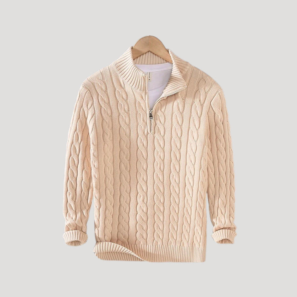 Pullover mit halbem Reißverschluss für Herren – bequemer und moderner Pullover