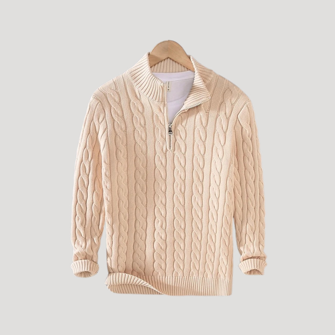 Pullover mit halbem Reißverschluss für Herren – bequemer und moderner Pullover