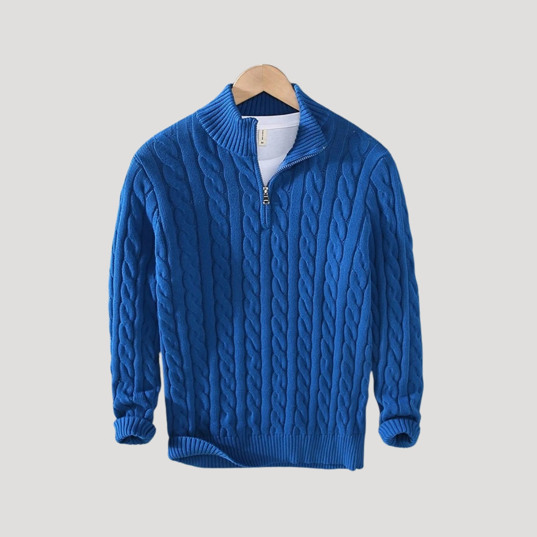 Pullover mit halbem Reißverschluss für Herren – bequemer und moderner Pullover