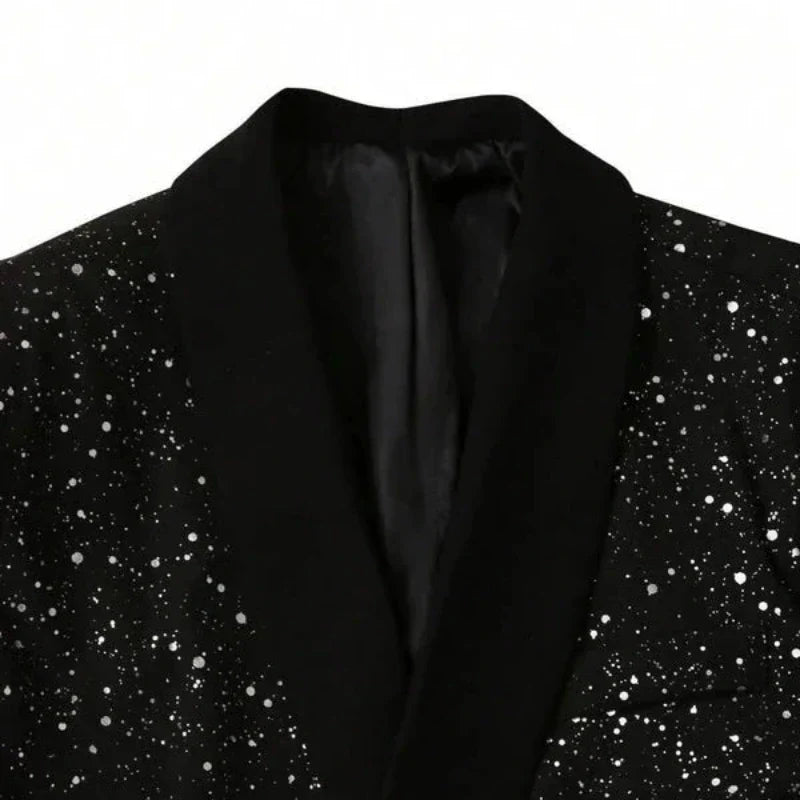 Vegas Night Glitter Suit - Heren Pak met Colbert en Broek | Mokum Alef
