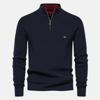 Nordwell Ribbed Zip Sweater heren voorkant