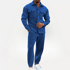 Oslo Structured Co-ord Set - Overshirt en Broek Heren | Mokum Alef
