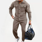 Oslo Structured Co-ord Set - Overshirt en Broek Heren | Mokum Alef