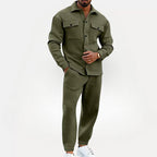 Oslo Structured Co-ord Set - Overshirt en Broek Heren | Mokum Alef