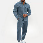 Oslo Structured Co-ord Set - Overshirt en Broek Heren | Mokum Alef