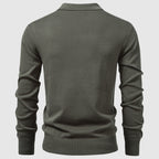 Pull polo à quart de zip Alessio - Côtes texturées | Mokum Alef