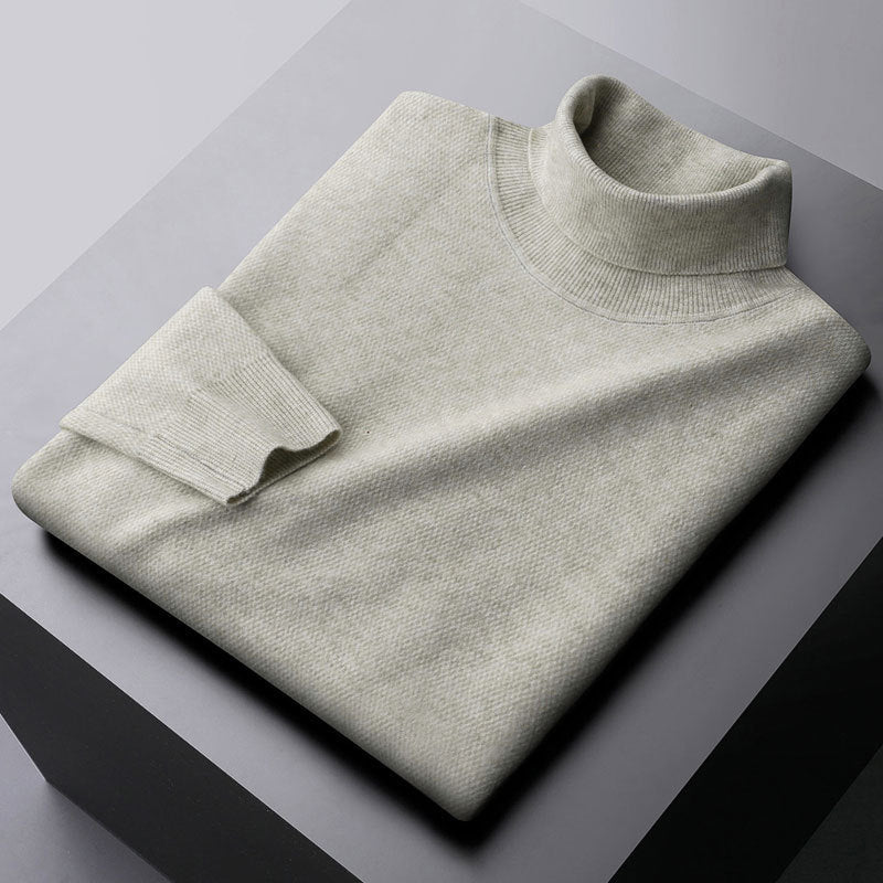 Lenn Wool Turtleneck Sweater | Heren Coltrui – Regular Fit & Ribboorden