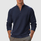 Pull à col montant et quart de zip Gianni - Coupe régulière | Mokum Alef