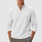 Pull à col montant et quart de zip Gianni - Coupe régulière | Mokum Alef