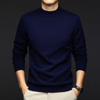 Ceraro Slim Knit | Heren Trui – Slim Fit, Zachte Katoen & Geribde Boorden