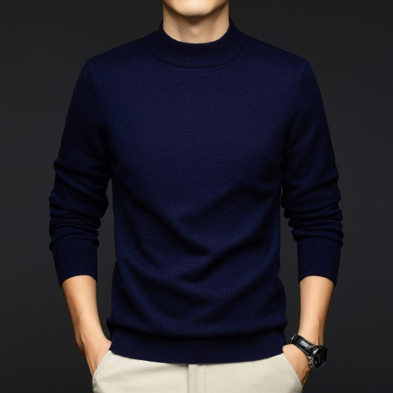 Ceraro Slim Knit | Heren Trui – Slim Fit, Zachte Katoen & Geribde Boorden