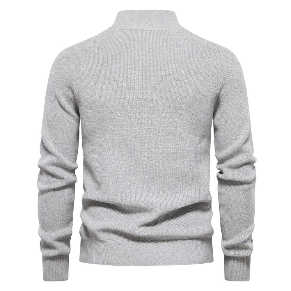 Tricot Reno Quarter Zip | Pull à quart de zip pour hommes – Coupe ajustée, texture côtelée et ajustement confortable