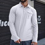 Harbor Henley Shirt – Polo de manga larga de algodón | Ámsterdam