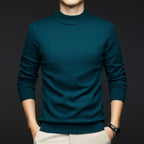 Ceraro Slim Knit – heren trui slim fit van zachte katoen met geribde boorden