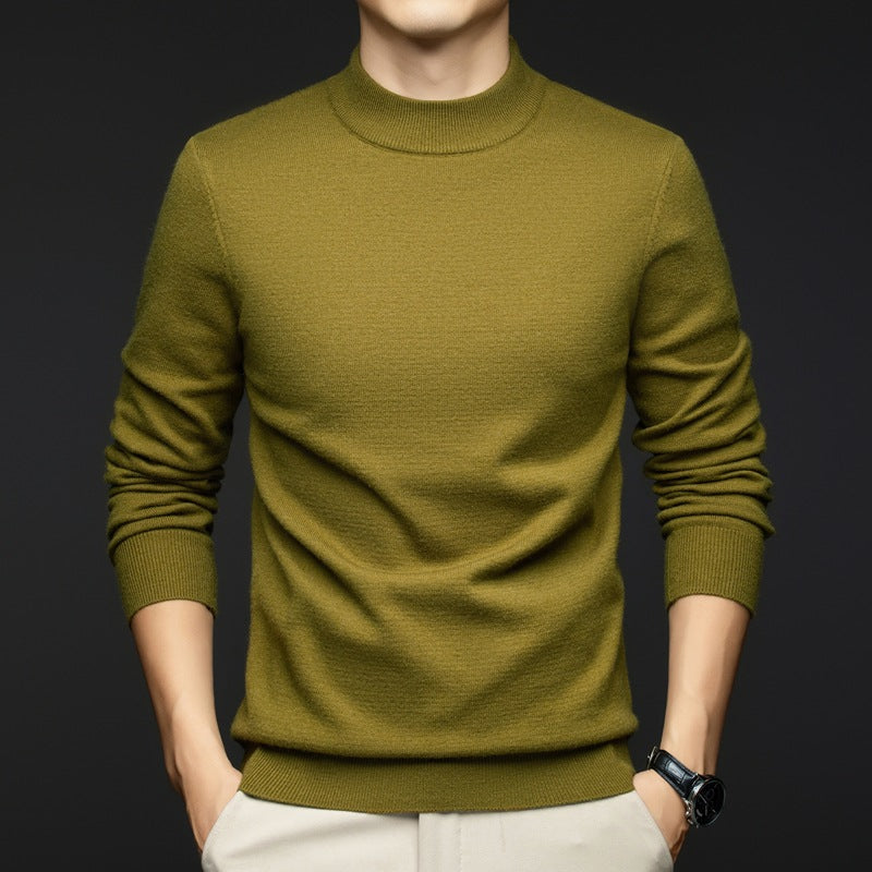 Ceraro Slim Knit | Heren Trui – Slim Fit, Zachte Katoen & Geribde Boorden