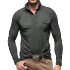 Harbor Henley Shirt – Polo de manga larga de algodón | Ámsterdam