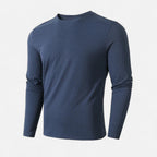Ribbed Long Sleeve Shirt Heren – Zacht & Slim Fit Casual Shirt