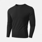 Ribbed Long Sleeve Shirt Heren – Zacht & Slim Fit Casual Shirt