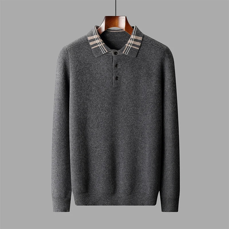 Matteo Elite Polo Sweater - Regular Fit | Mokum Alef