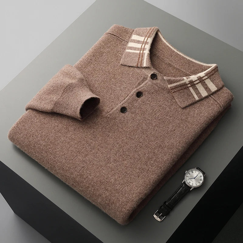 Matteo Elite Polo Sweater - Regular Fit | Mokum Alef