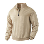 Orin Strickpullover mit Viertelreißverschluss | Herrenpullover – Fein gestrickt, bequem und moderner Look