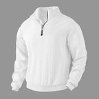 Orin Strickpullover mit Viertelreißverschluss | Herrenpullover – Fein gestrickt, bequem und moderner Look