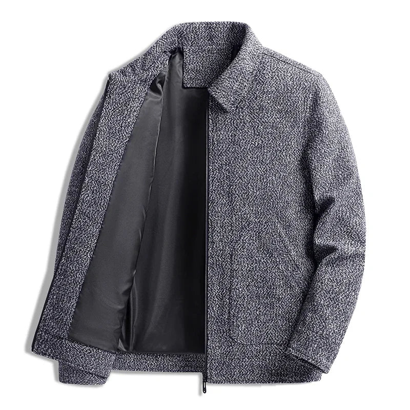 Bunda Dario Wool Collared - Uvolněný střih | Mokum Alef