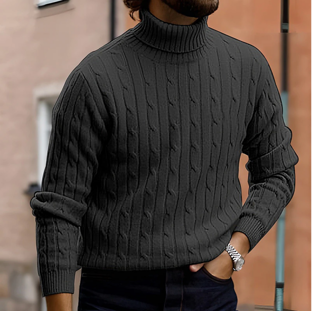 Torino Luxus-Strick-Rollkragenpullover – Eleganter Herren-Rollkragenpullover | Mokum Alef