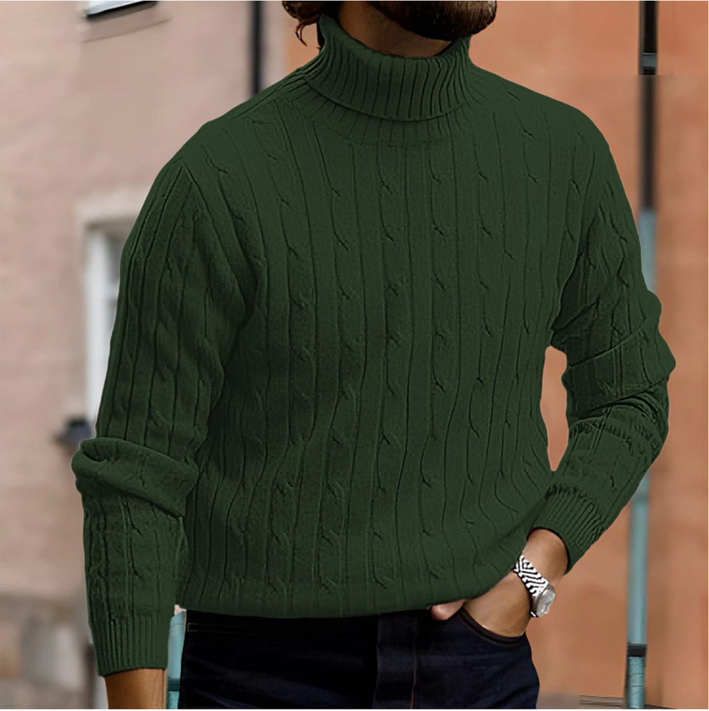 Torino Luxus-Strick-Rollkragenpullover – Eleganter Herren-Rollkragenpullover | Mokum Alef