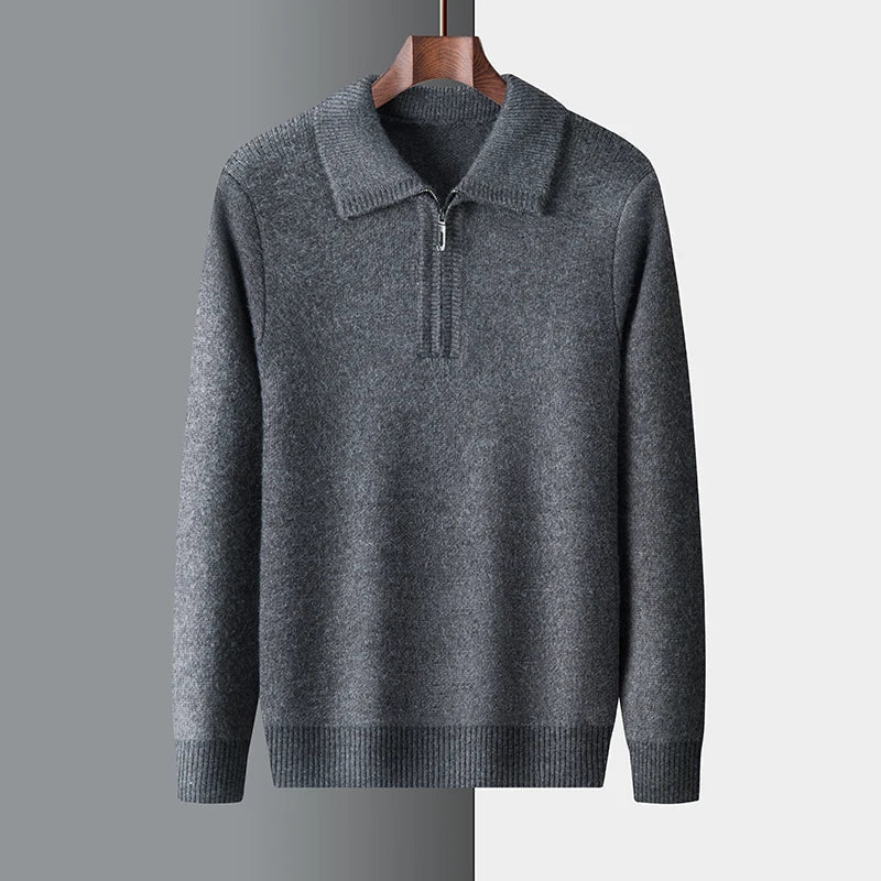 Herrenpullover aus Milano-Merino-Mischwolle – zeitloser Komfort