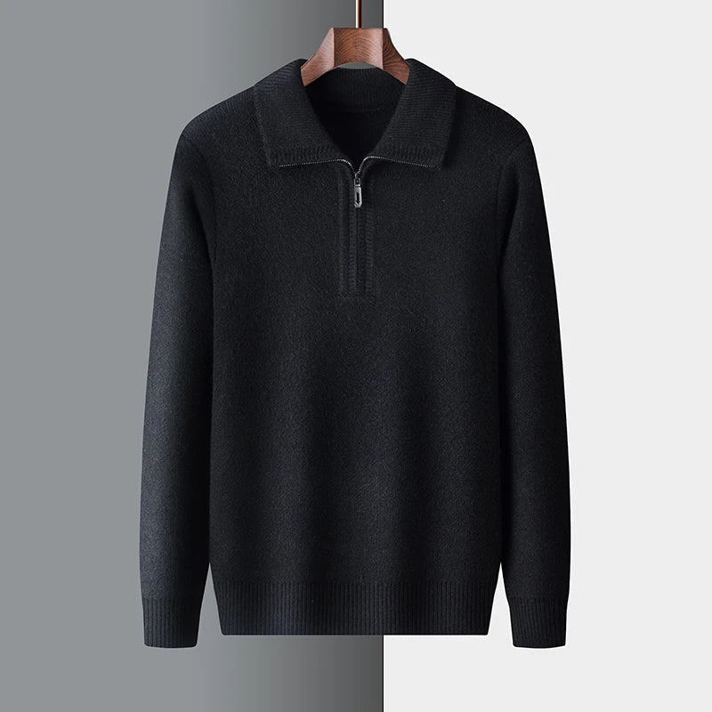 Herrenpullover aus Milano-Merino-Mischwolle – zeitloser Komfort