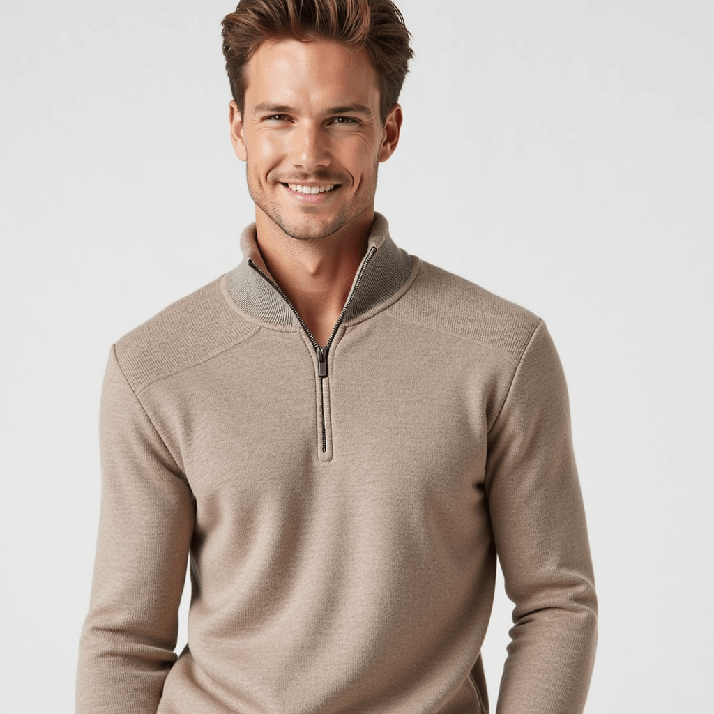 Herrenpullover aus Milano-Merino-Mischwolle – lässige Strickware