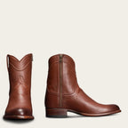 Botas ocidentais Mokum masculinas - botas de cowboy com zíper e salto resistente, na frente