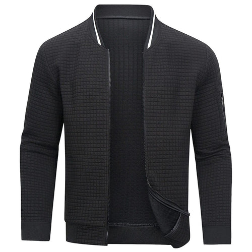 dante grid bomber jacket heren zwart – mokum alef