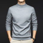 Ceraro Slim Knit | Heren Trui – Slim Fit, Zachte Katoen & Geribde Boorden