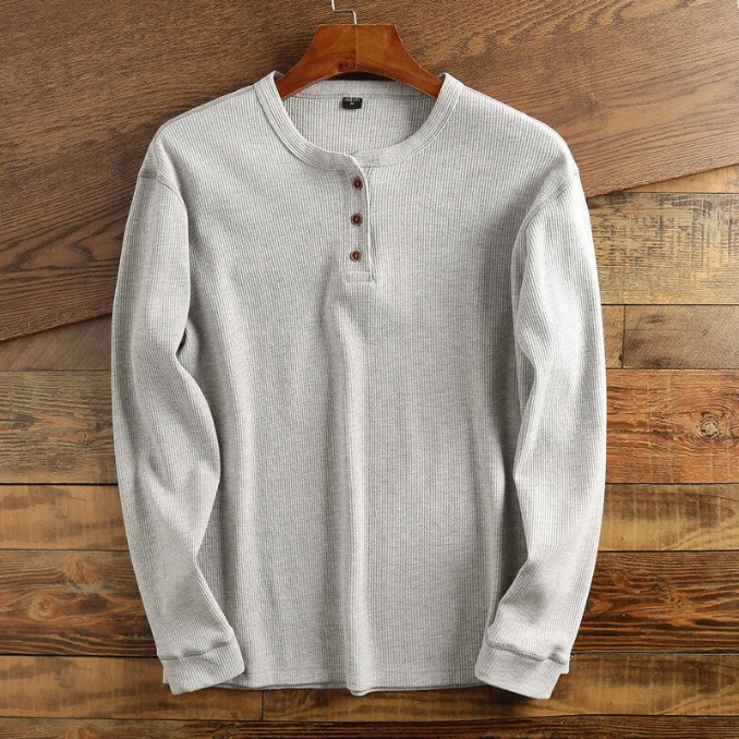 MetroWaffle Heren Shirt – Modern Wafelstructuur Shirt voor Heren | Stijl & Comfort