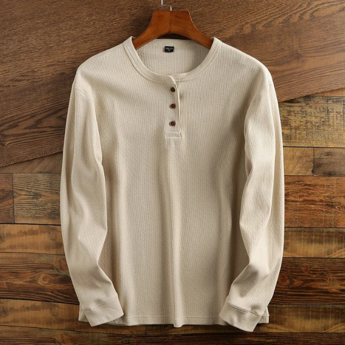 MetroWaffle Heren Shirt – Modern Wafelstructuur Shirt voor Heren | Stijl & Comfort