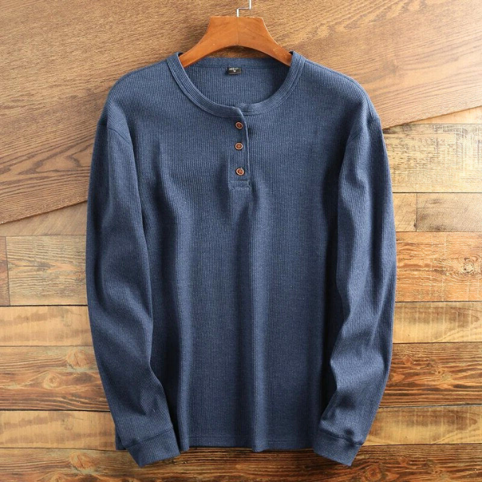 MetroWaffle Heren Shirt – Modern Wafelstructuur Shirt voor Heren | Stijl & Comfort