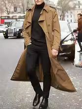Men's Market Trench tailored fleece trench coat Mokum Amsterdam