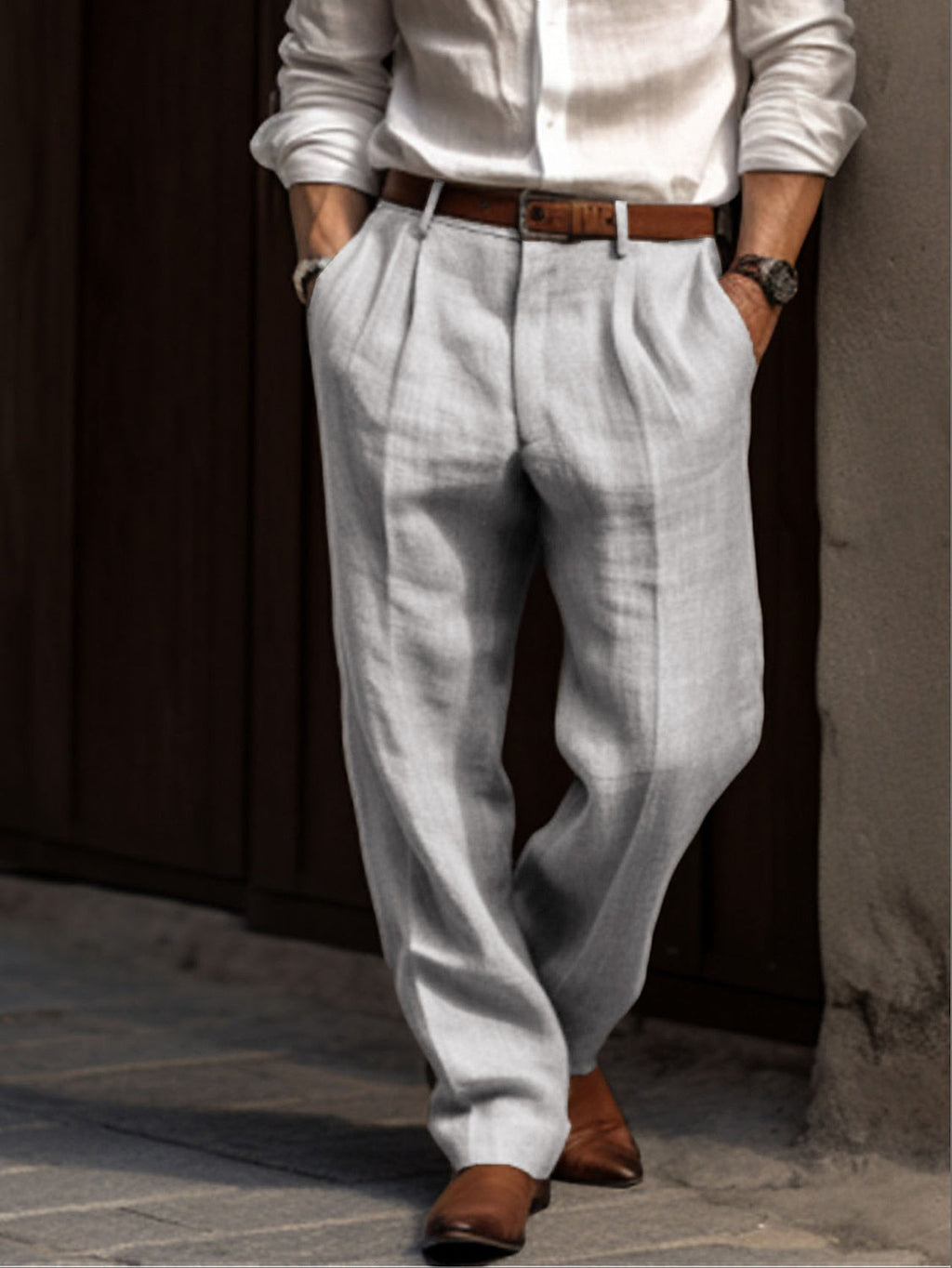 Santorini AirFlow Trousers - Zomerse Viscose Heren Broek | Mokum Alef