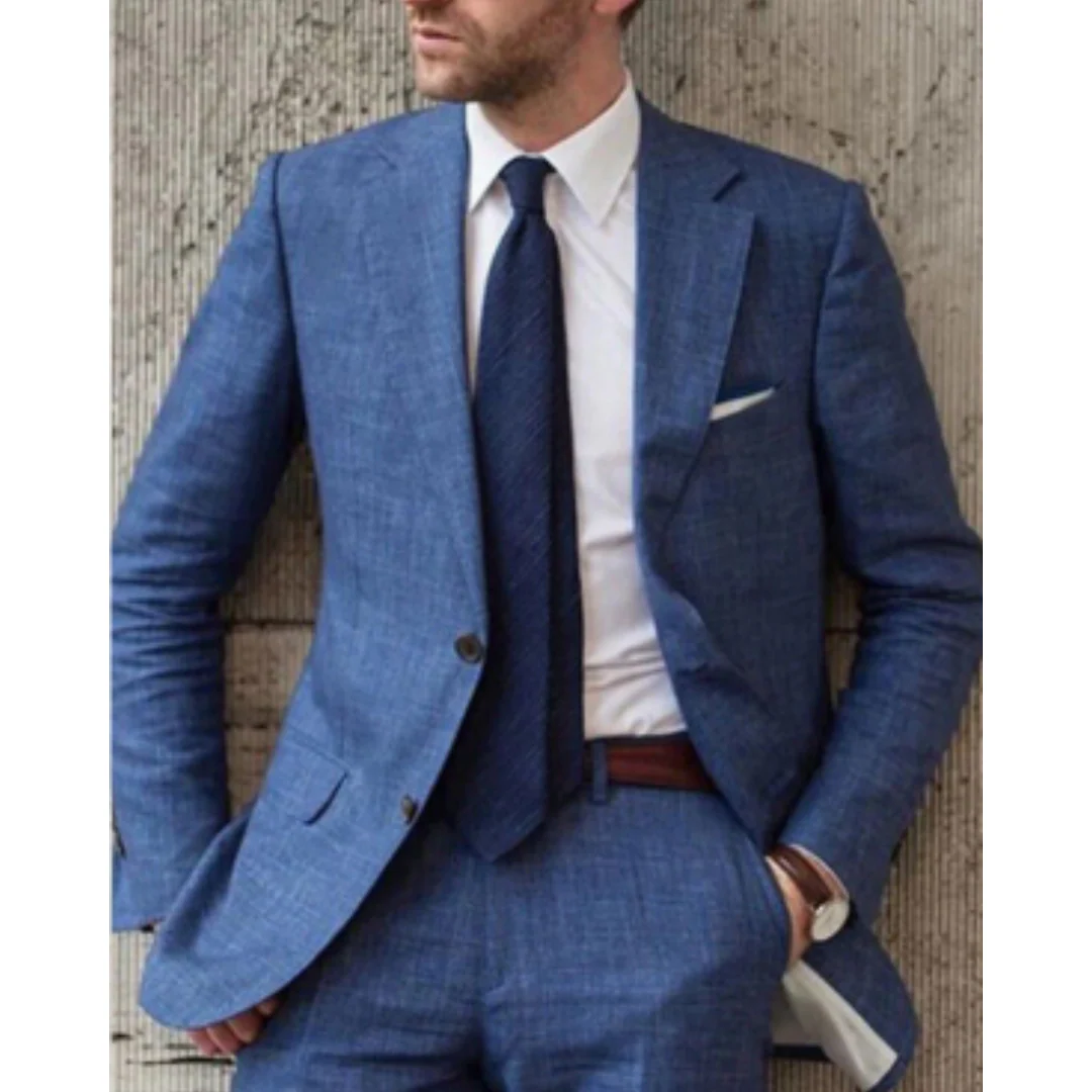 Bellaro Slim Blazer | Heren Colbert – Slim Fit & Wol-Look Smart Jacket