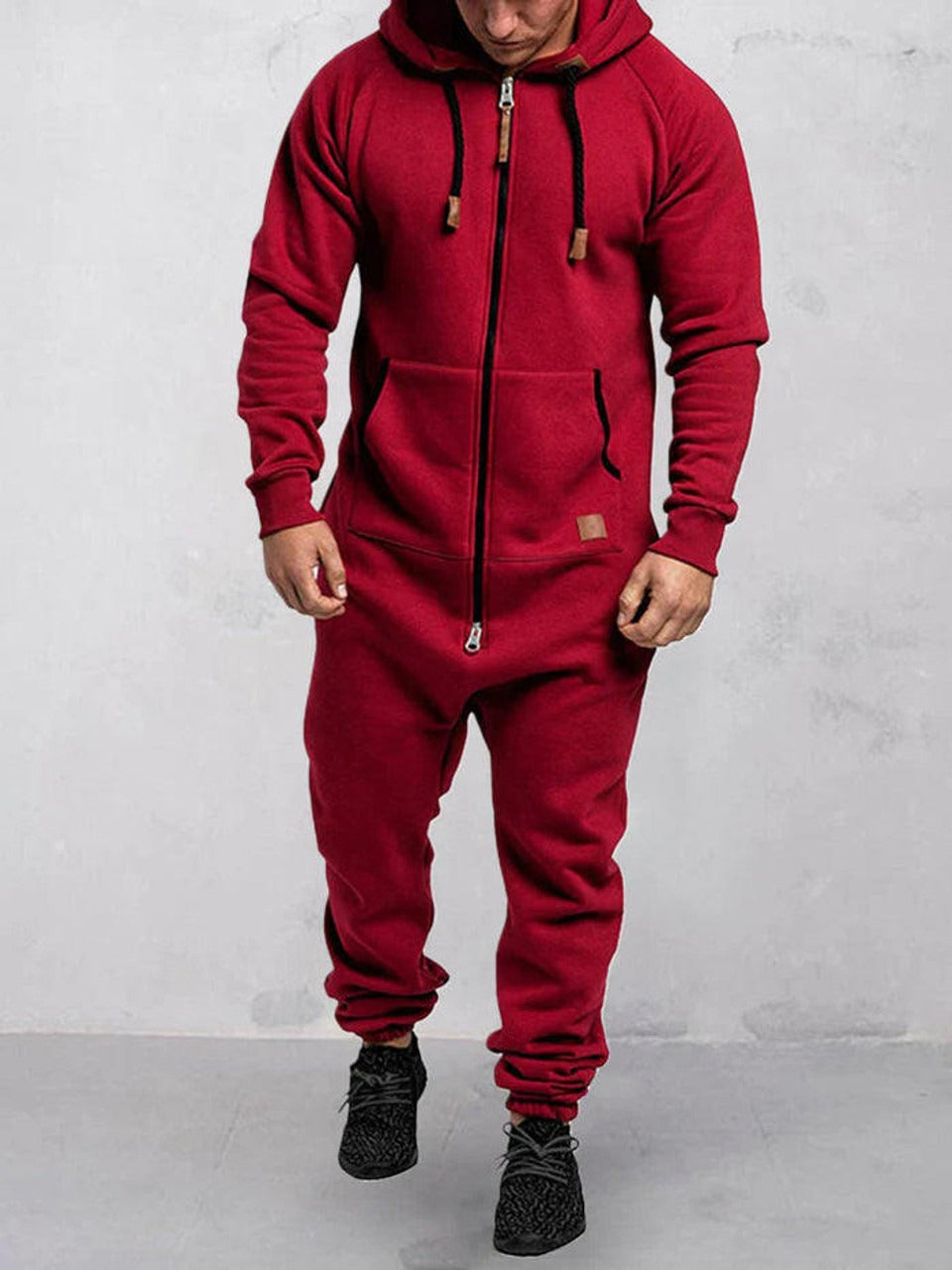Fleece jumpsuit til mænd – varm og behagelig heldragt