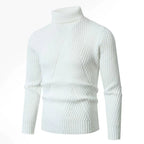 Men's Turtleneck – Slim Fit – Ribbed Wool – Long Sleeves – Comfortable Fit